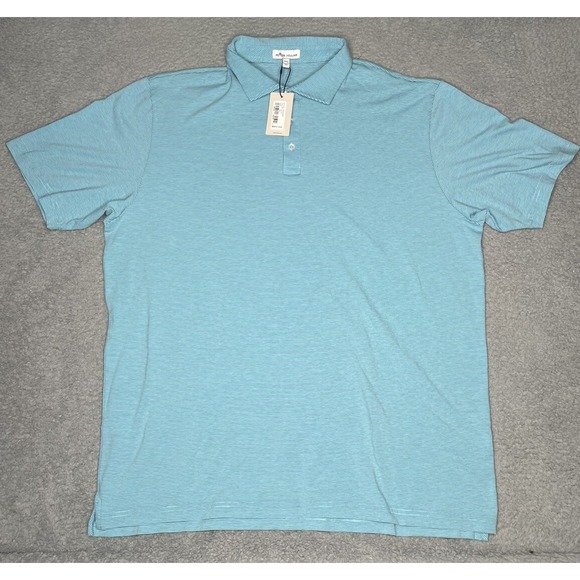 Peter Millar Other - Peter Millar Crown Sport Polo Shirt Mens 2XL Crest Isle Stripe Short Sleeve Golf